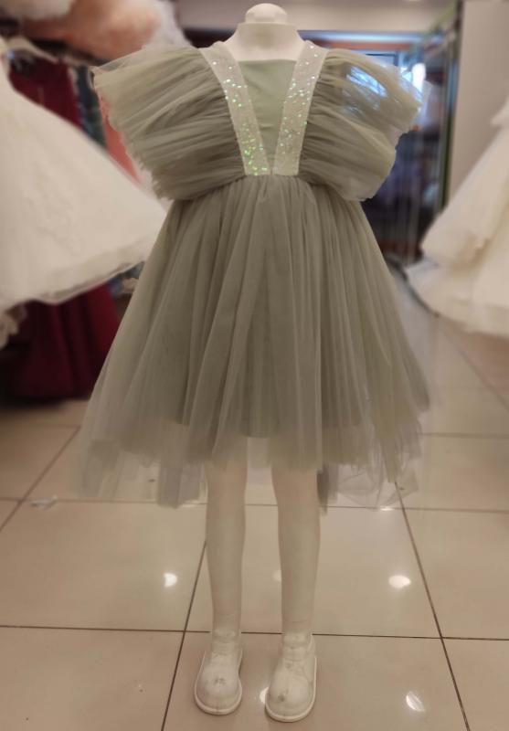 DAİSY GİRLS 8989 Kuyruklu Payetli Çocuk Abiye