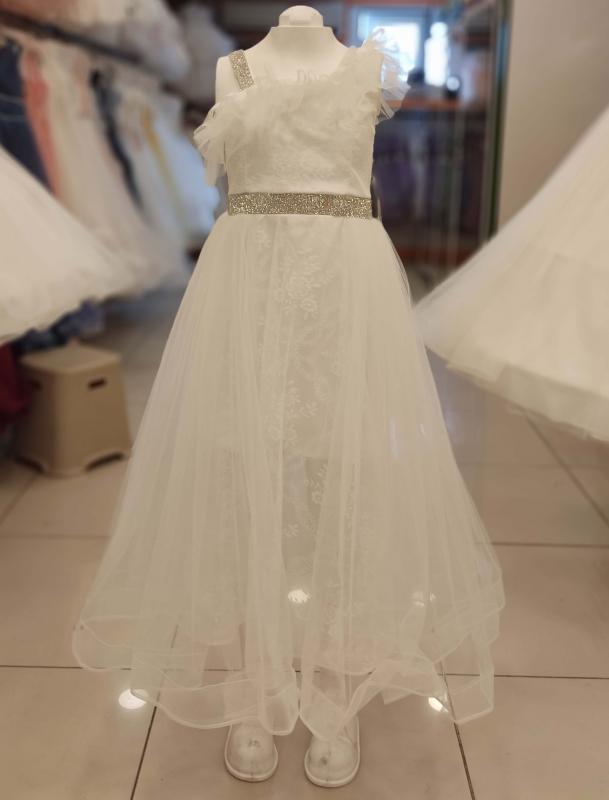 DAİSY GİRLS 2114 Tek Omuz Dantelli Çocuk Abiye
