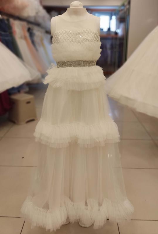 DAİSY GİRLS 048 Büzgülü Çocuk Abiye