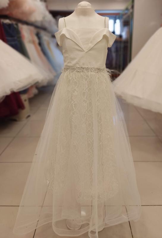 DAİSY GİRLS 2133 Omzu Düşük Dantelli Çocuk Abiye