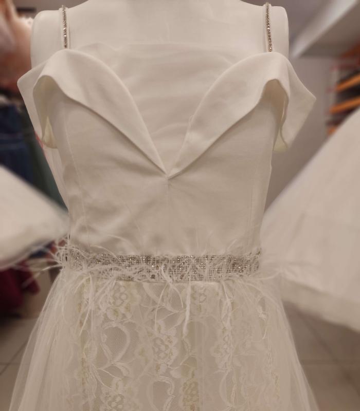DAİSY GİRLS 2133 Omzu Düşük Dantelli Çocuk Abiye