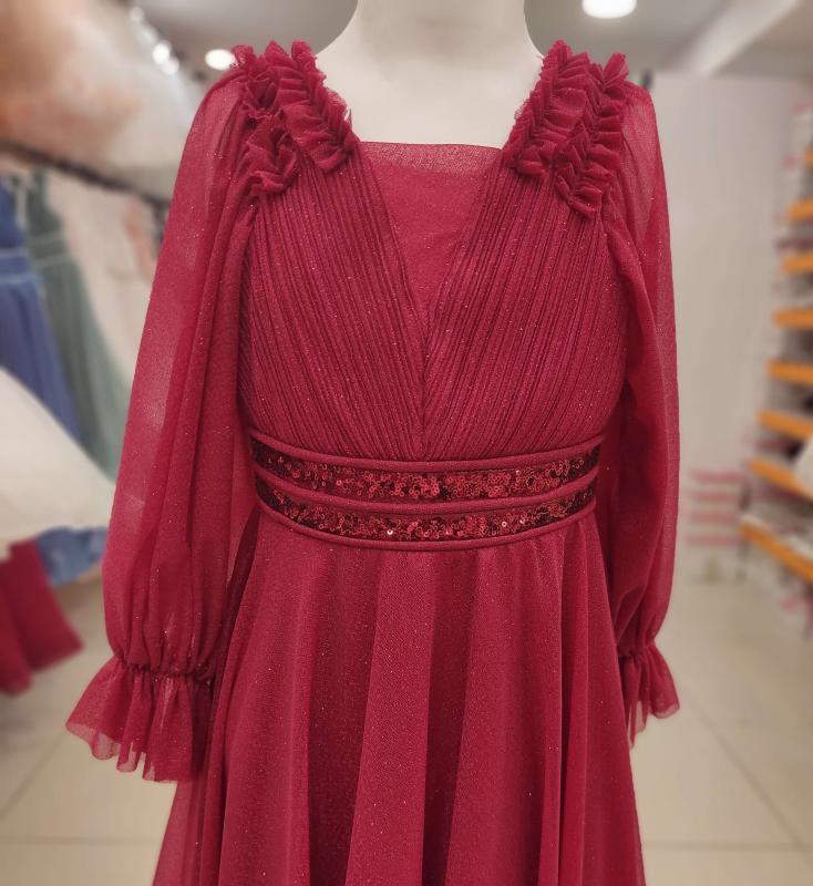 ONBUCO Kids 1387 Kollu Simli Çocuk Abiye