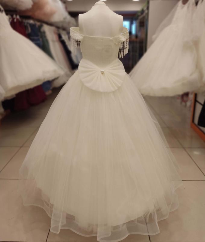 ONBUCO Kids 2170 Tarlatanlı Sıfır Kollu Çocuk Gelinlik
