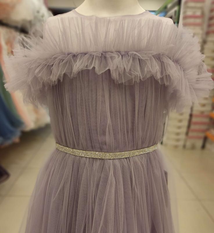 DAİSY GİRLS 2224 Fırfırlı Düşük Omuz Çocuk Abiye