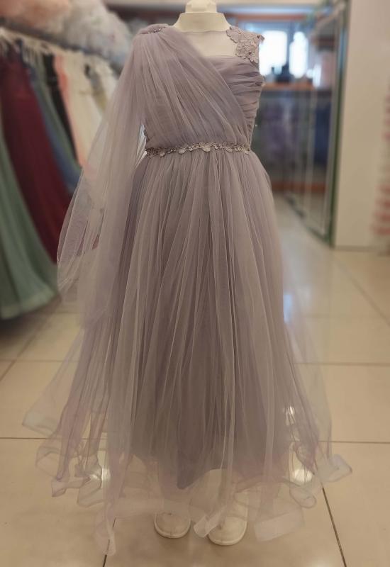 DAİSY GİRLS 2221 Yaka Şallı Çocuk Abiye