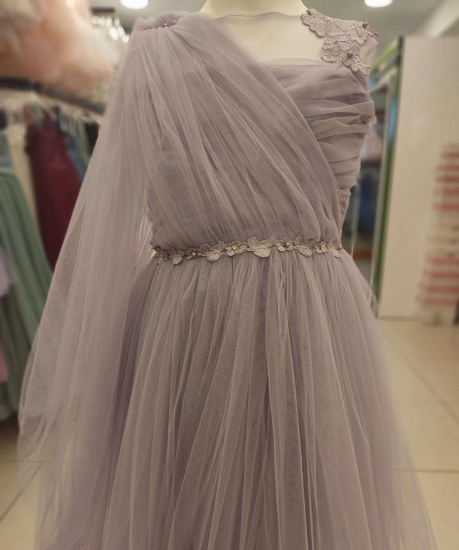 DAİSY GİRLS 2221 Yaka Şallı Çocuk Abiye