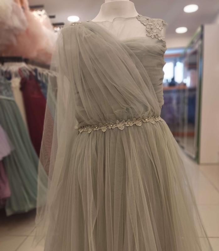 DAİSY GİRLS 2221 Yaka Şallı Çocuk Abiye