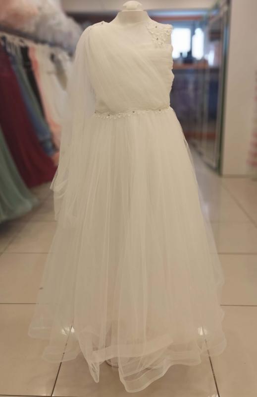 DAİSY GİRLS 2221 Yaka Şallı Çocuk Abiye