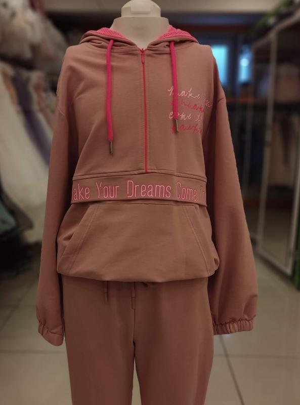 SONÖZ Kids 2335 Yarı Fermuarlı Kız Çocuk 2li Takım