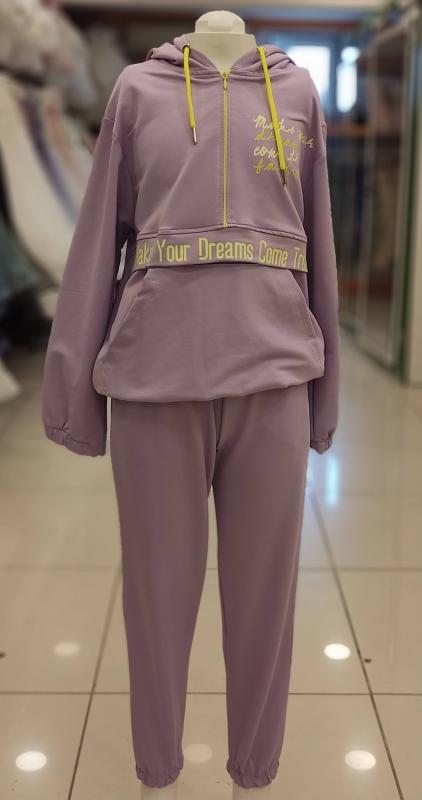 SONÖZ Kids 2335 Yarı Fermuarlı Kız Çocuk 2li Takım