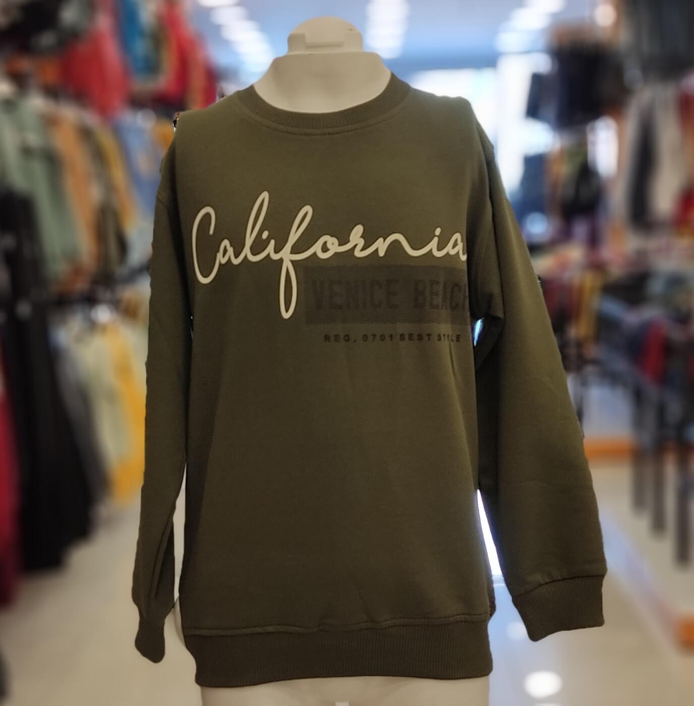 NY Kids 9602-9603 California Arka Baskılı Erkek Çocuk Sweat