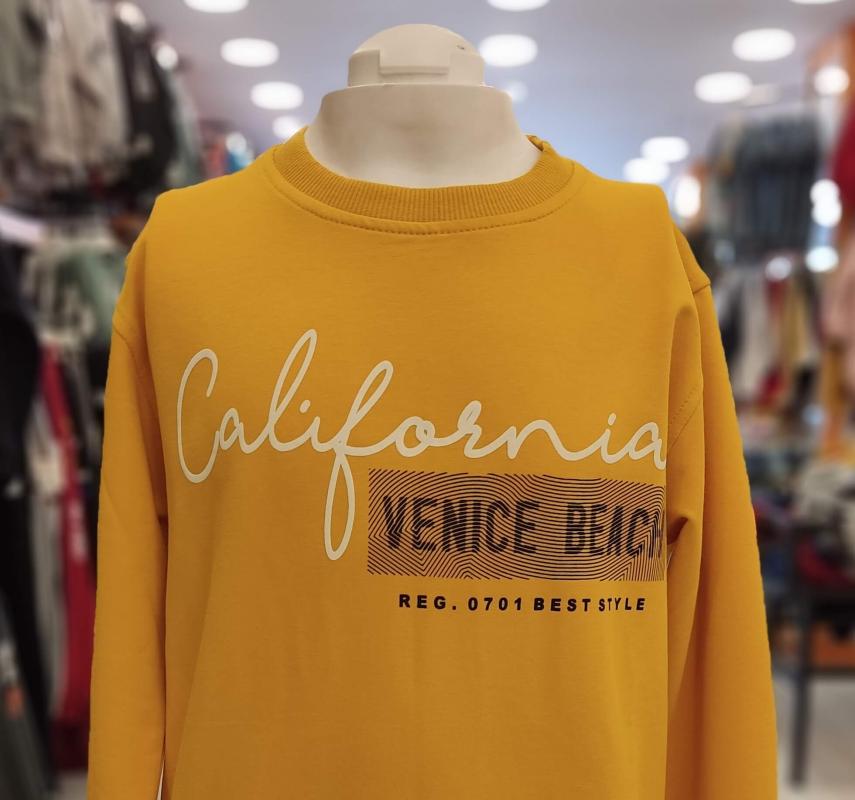 NY Kids 9602-9603 California Arka Baskılı Erkek Çocuk Sweat