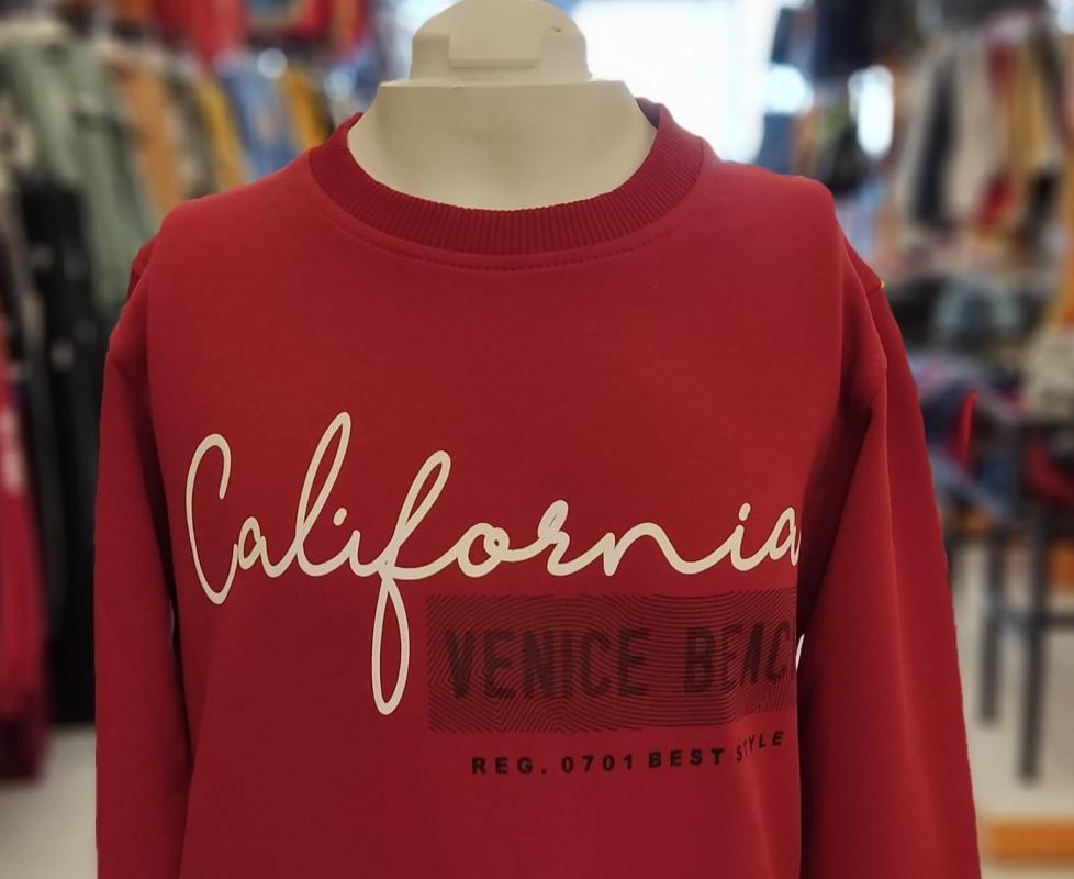 NY Kids 9602-9603 California Arka Baskılı Erkek Çocuk Sweat