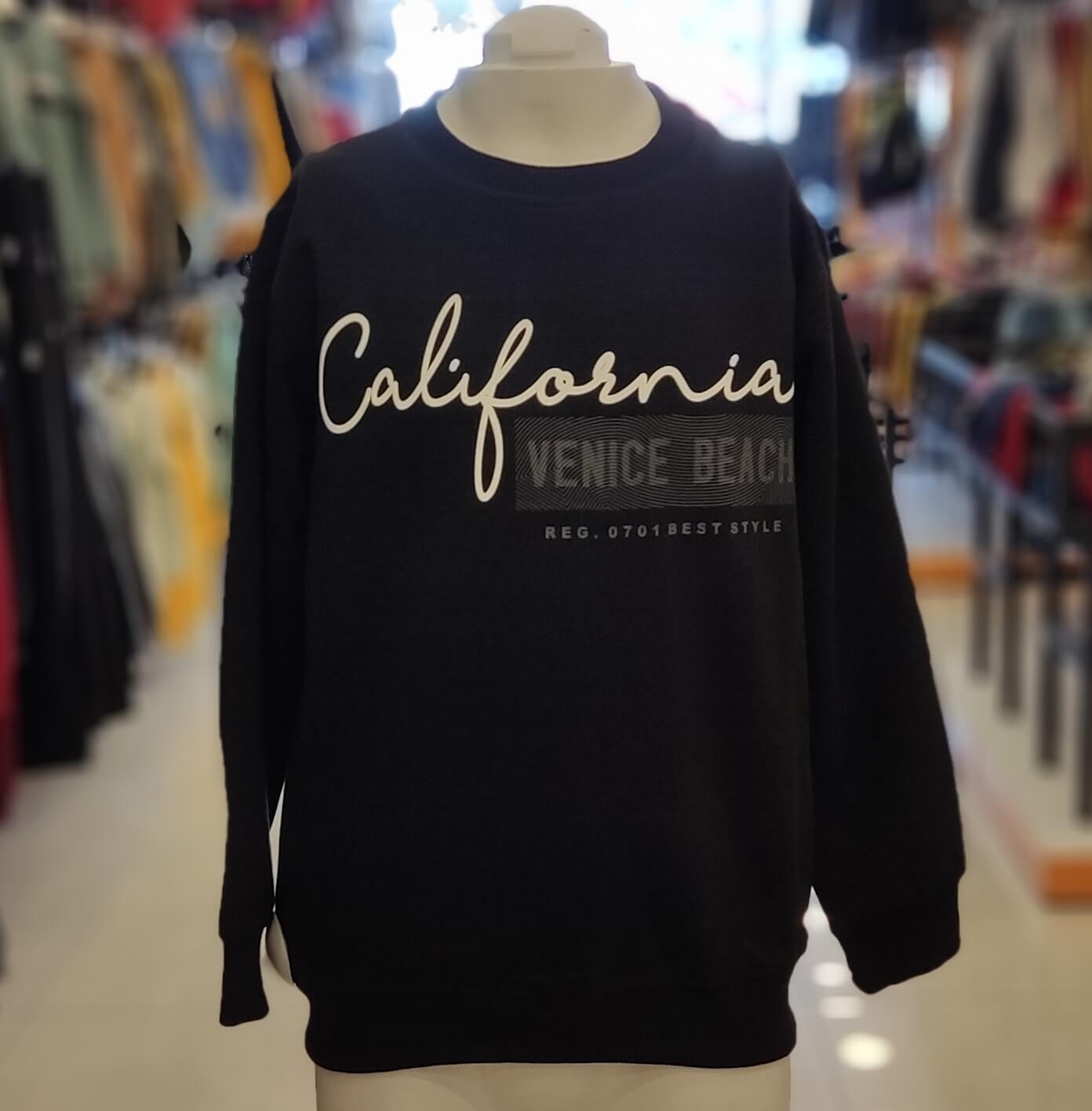 NY Kids 9602-9603 California Arka Baskılı Erkek Çocuk Sweat