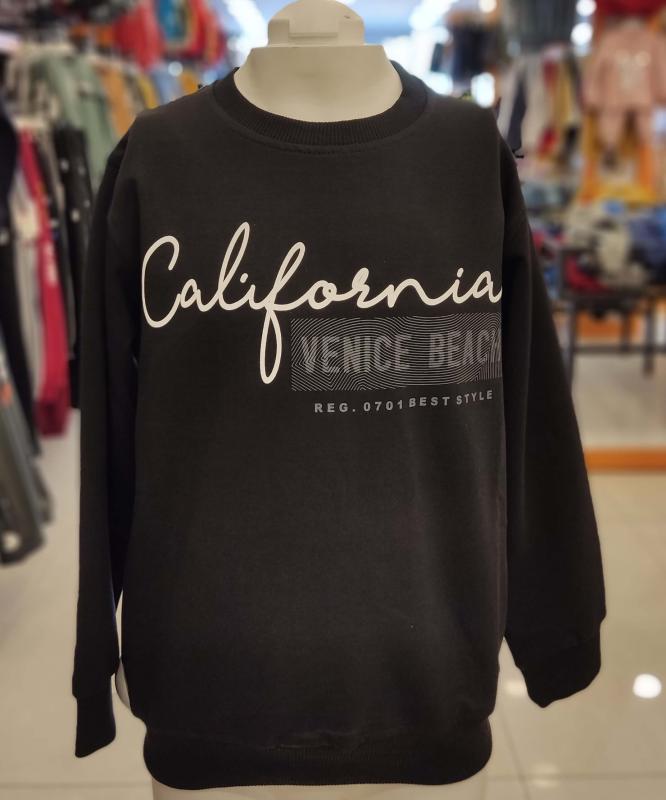 NY Kids 9602-9603 California Arka Baskılı Erkek Çocuk Sweat