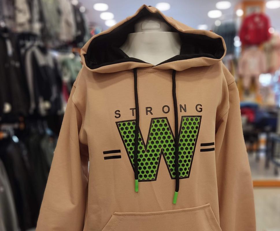 NY Kids 9610-9611 Strong W Erkek Çocuk Kapşonlu Sweat