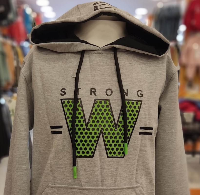 NY Kids 9610-9611 Strong W Erkek Çocuk Kapşonlu Sweat