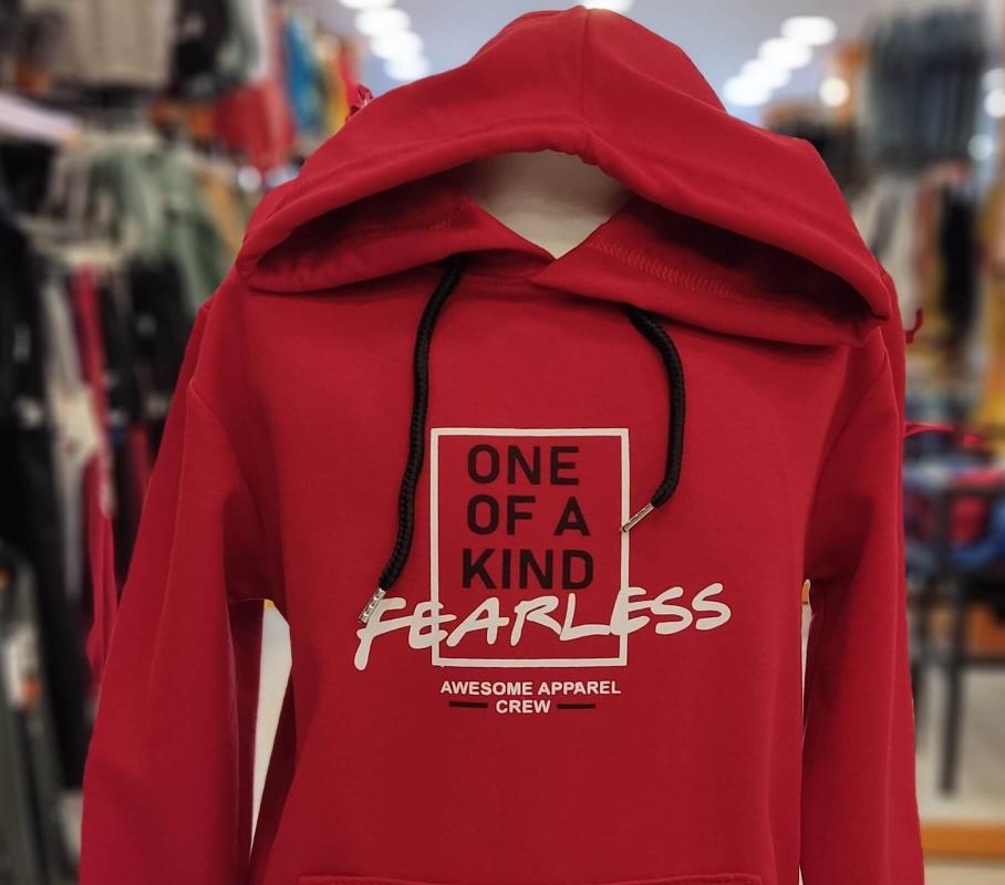 YUKO Kids 1019-2019 ONE Erkek Çocuk Kapşonlu Sweat