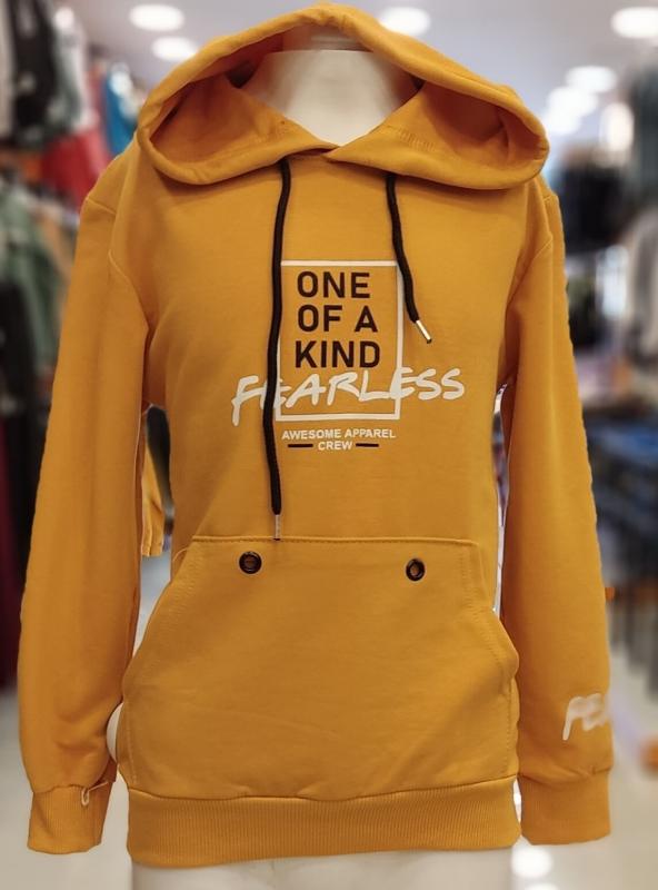 YUKO Kids 1019-2019 ONE Erkek Çocuk Kapşonlu Sweat