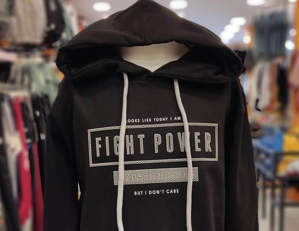 NY Kids 9606-9607 Fight Power Erkek Çocuk Kapşonlu Sweat