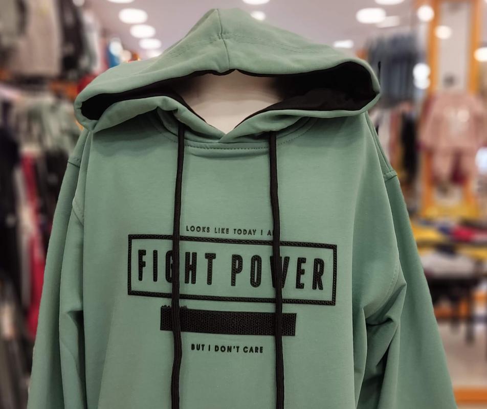 NY Kids 9606-9607 Fight Power Erkek Çocuk Kapşonlu Sweat
