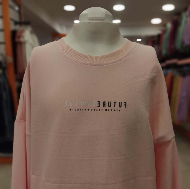 HAY Kids 336 B. Yaka Cepli 2İplik Kız Çocuk Sweat