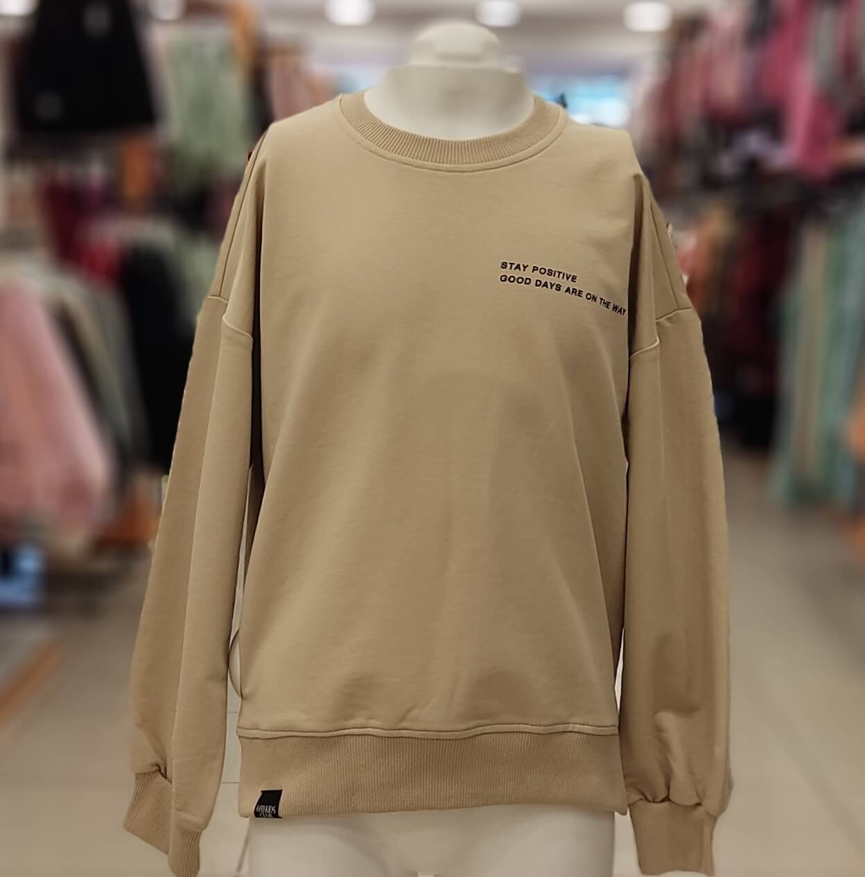HAY Kids 337 B. Yaka Gül 2İplik Kız Çocuk Sweat