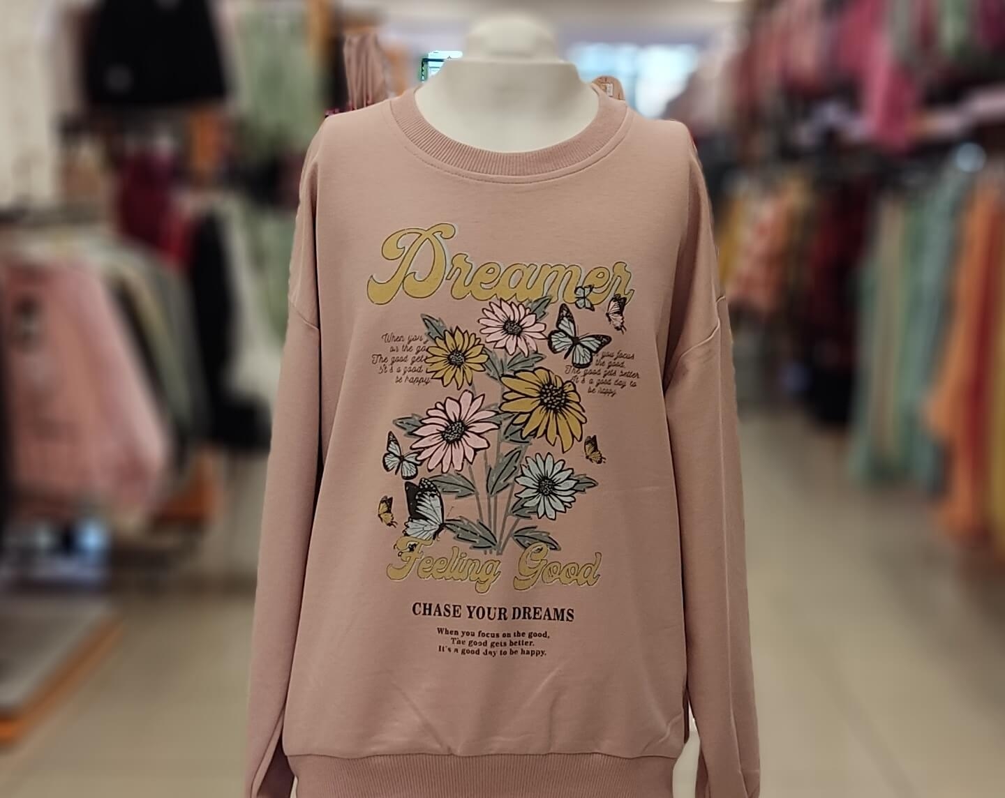 HAY Kids 330 B. Yaka Dreamer 2İplik Kız Çocuk Sweat
