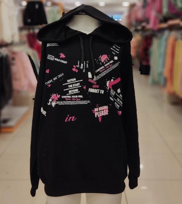BONİBON’S Kids 6004-7004 Neon Kız Çocuk Kapşonlu Sweat