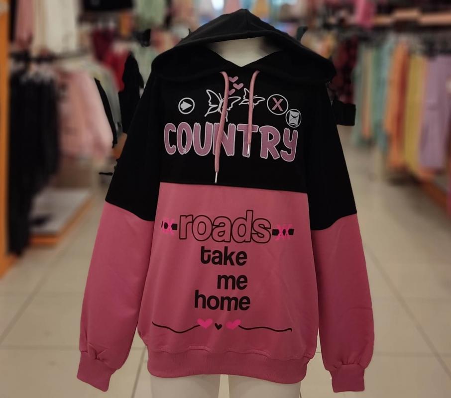 BONİBON’S Kids 6005-7005 Country Kız Çocuk Kapşonlu Sweat