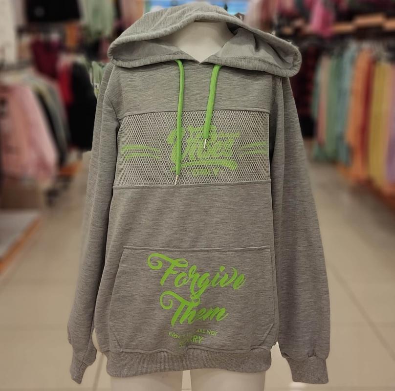 BONİBON’S Kids 6008-7008 Fileli Kız Çocuk Kapşonlu Sweat