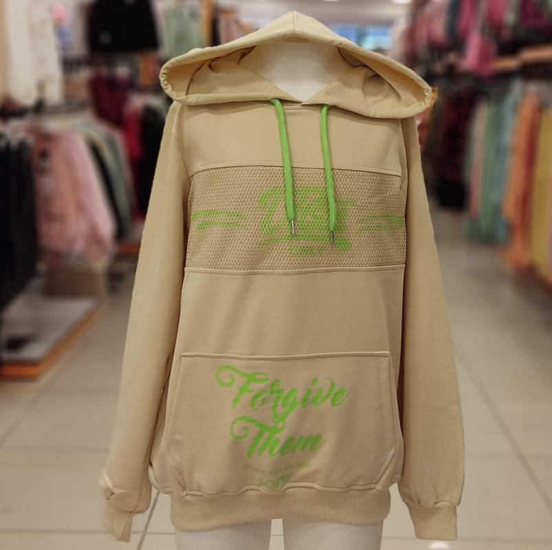 BONİBON’S Kids 6008-7008 Fileli Kız Çocuk Kapşonlu Sweat