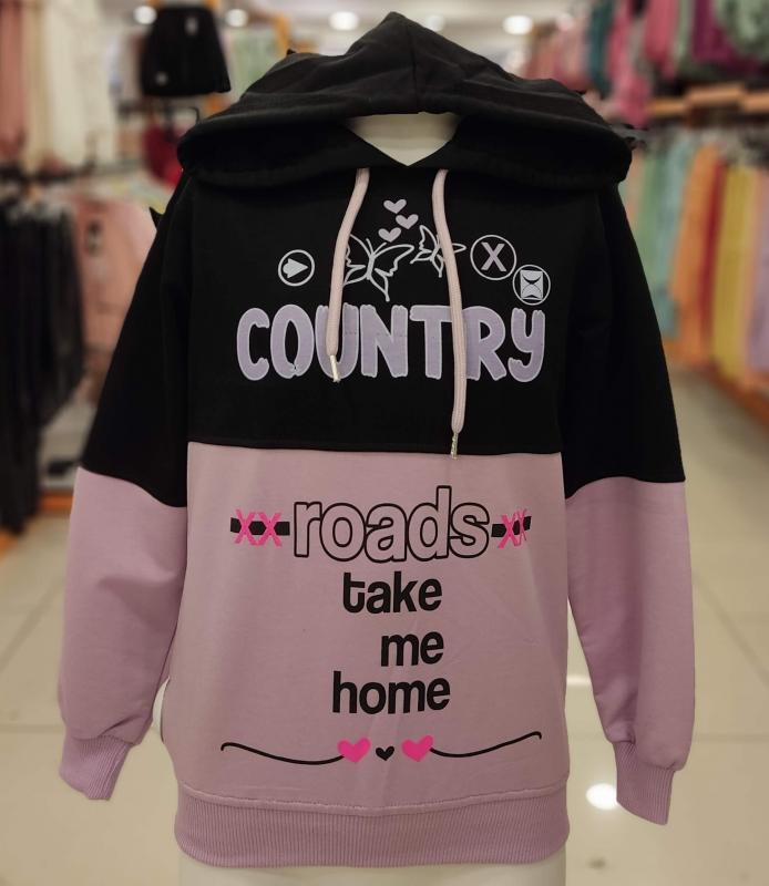 BONİBON’S Kids 6005-7005 Country Kız Çocuk Kapşonlu Sweat