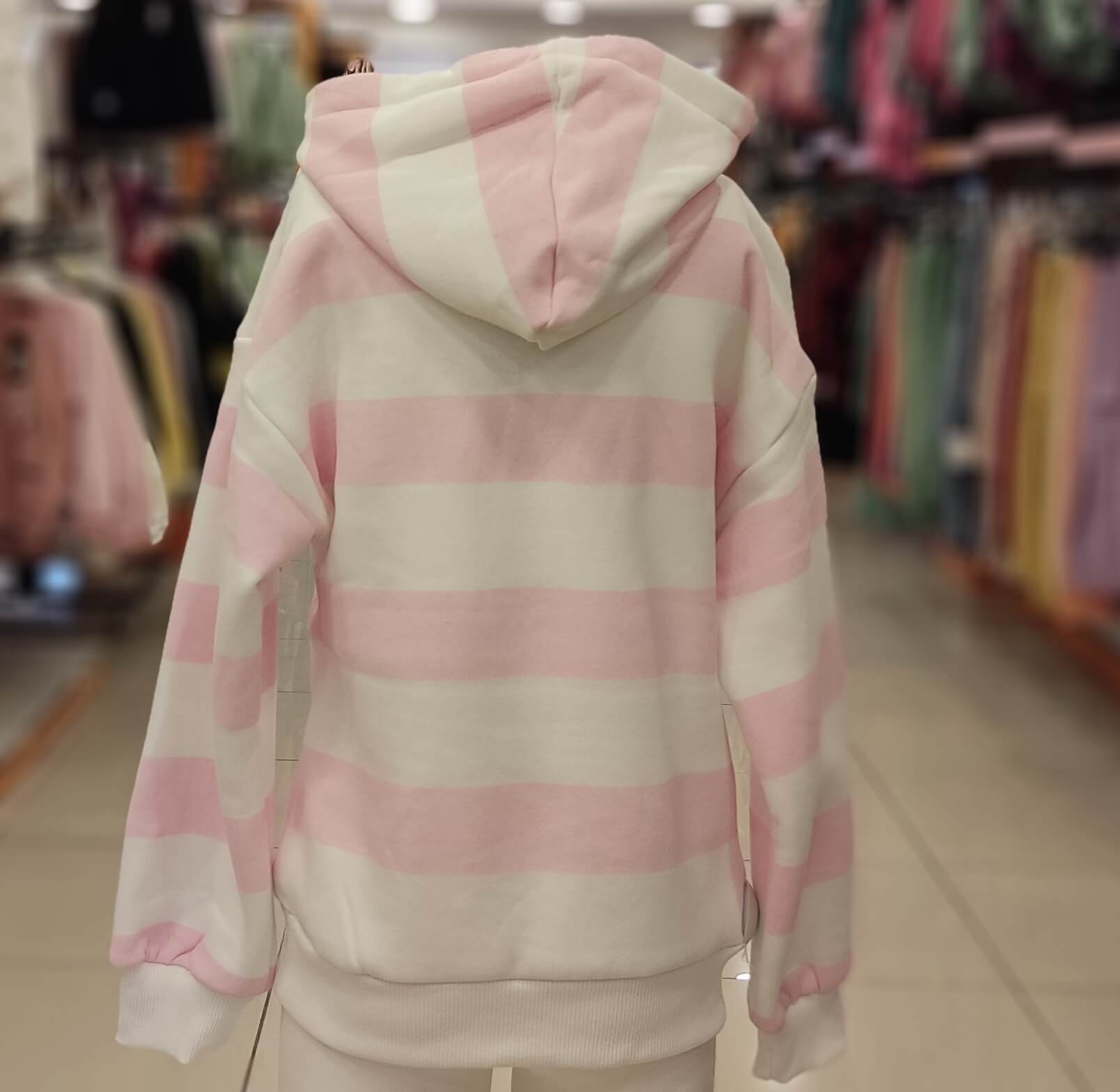 HAY Kids 310 Ayıcıklı Kız Çocuk Polar Kapşonlu Sweat