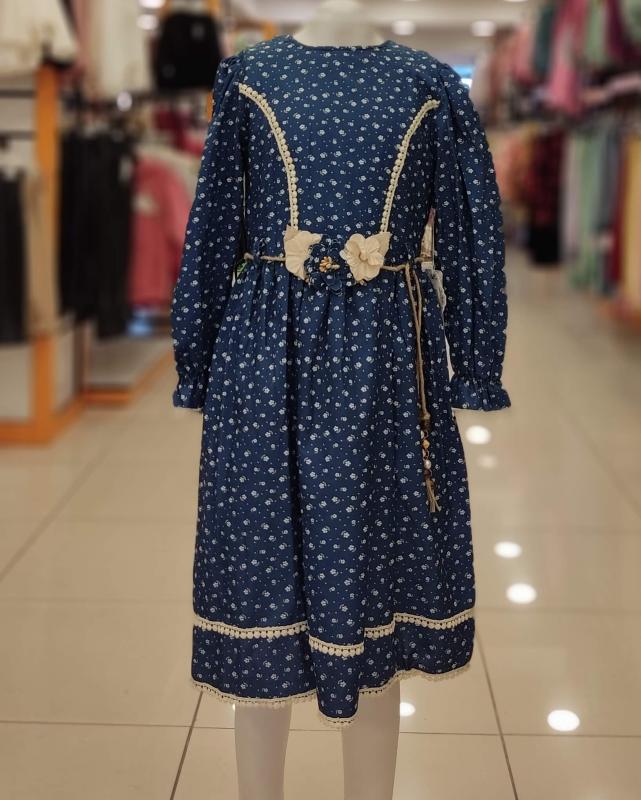 TİVİDO Kids 2303 Kız Çocuk Kemerli Elbise