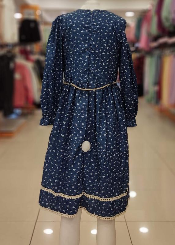 TİVİDO Kids 2303 Kız Çocuk Kemerli Elbise
