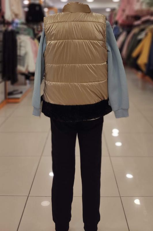 YAVRUCAK Kids 11749 Winter Kız Çocuk Yelekli 3lü Takım