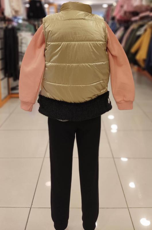 YAVRUCAK Kids 11749 Winter Kız Çocuk Yelekli 3lü Takım