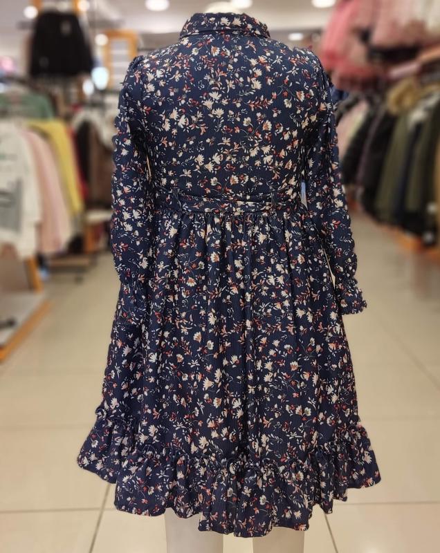 MİSS KUĞU Kids 4617 Kız Çocuk Çıtır Çiçekli Elbise