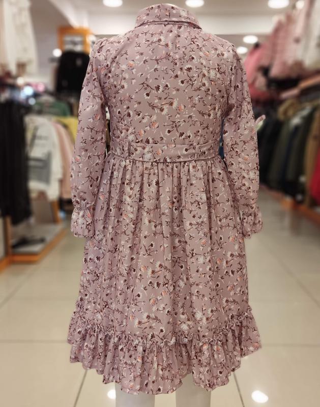 MİSS KUĞU Kids 4617 Kız Çocuk Çıtır Çiçekli Elbise
