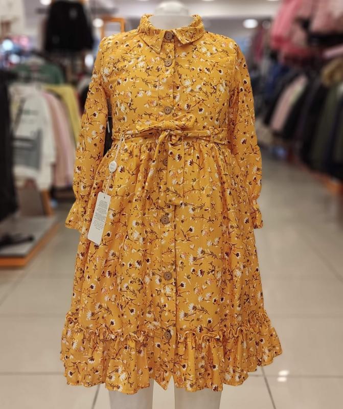 MİSS KUĞU Kids 4617 Kız Çocuk Çıtır Çiçekli Elbise