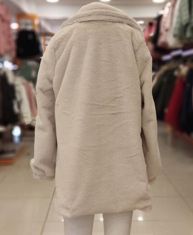 PULCINO Kids 22743 Düğmeli Kız Çocuk Peluş Kaban