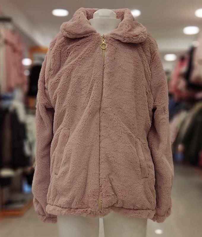 PULCINO Kids 22744 Fermuarlı Kız Çocuk Peluş Kaban