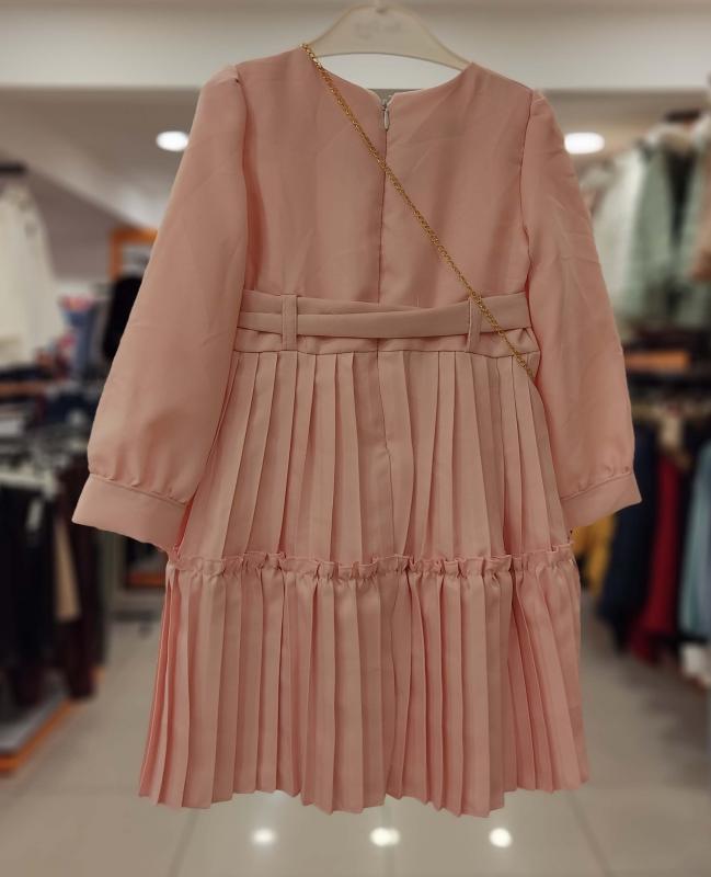ENFETTO Kids 2352 Çantalı Kız Çocuk Elbise