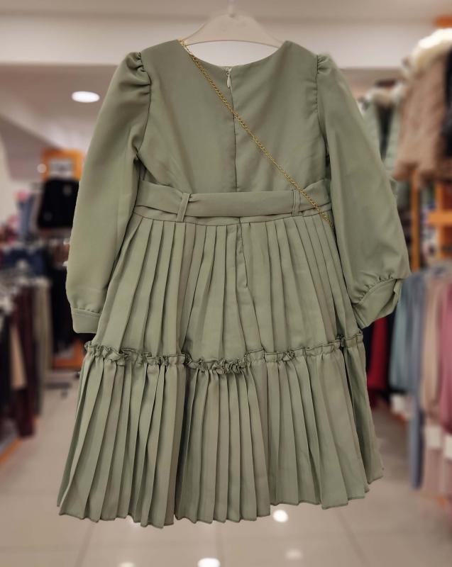 ENFETTO Kids 2352 Çantalı Kız Çocuk Elbise