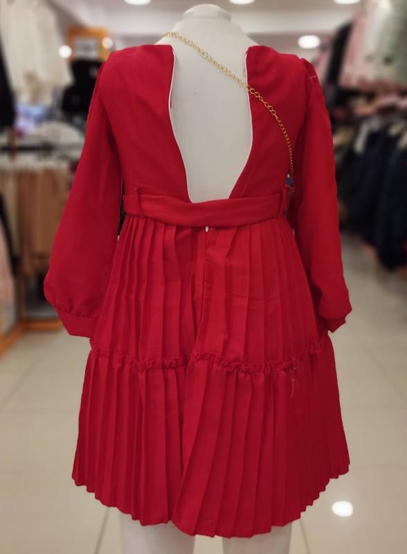 ENFETTO Kids 2332 Çantalı Kız Çocuk Elbise