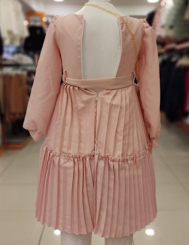 ENFETTO Kids 2332 Çantalı Kız Çocuk Elbise