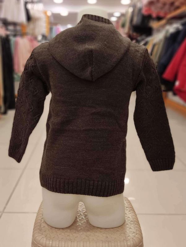 Derbey Kids 001 Erkek Çocuk Kapşonlu Fer. Hırka