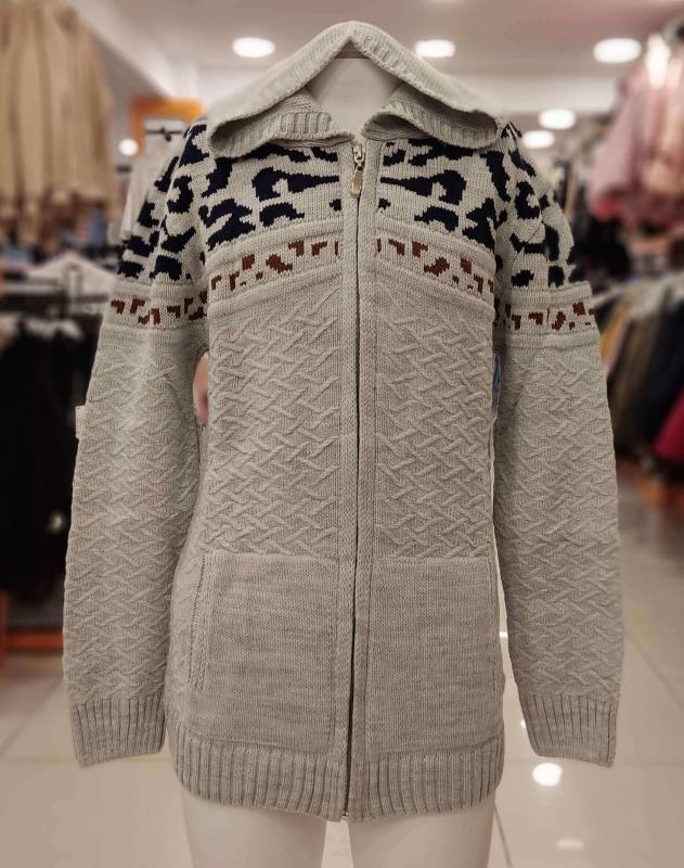 Derbey Kids 003 Erkek Çocuk Desenli Ferm. Hırka