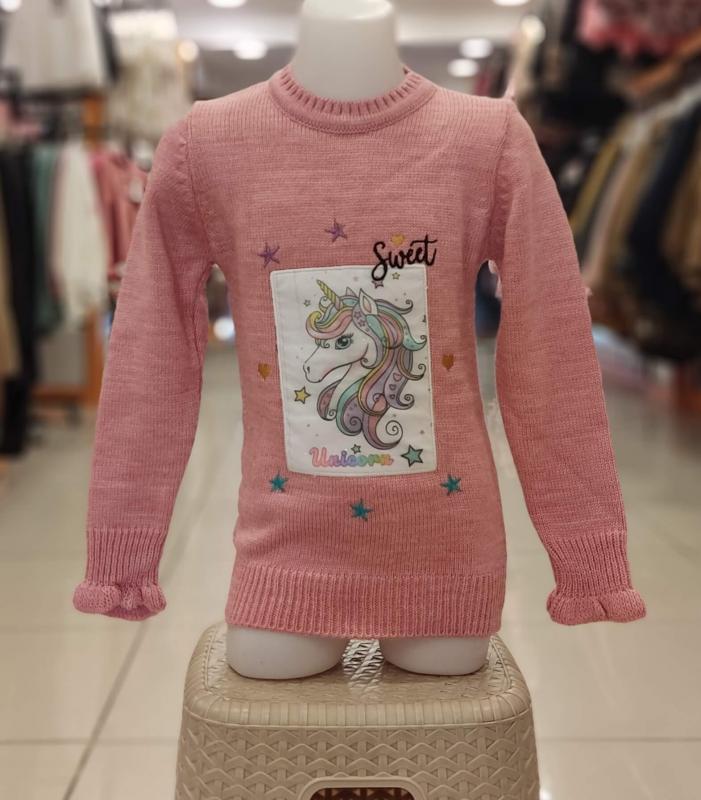 Derbey Kids 006 Unicorn Kız Çocuk Kazak